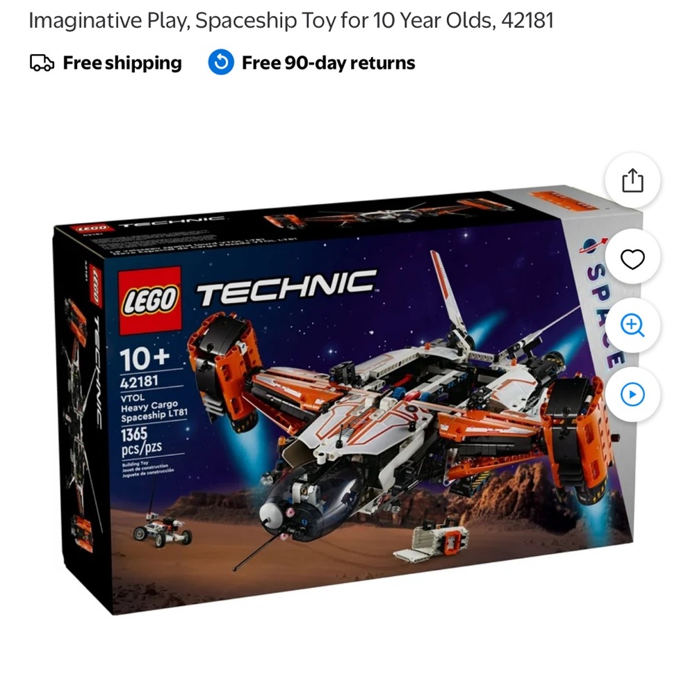 LEGO Technic Space Explorer Set - Orange and Black